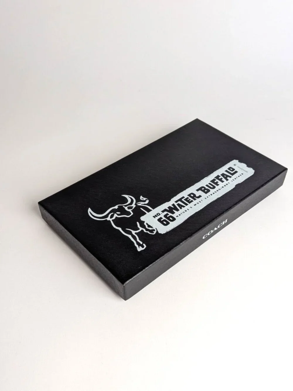 COACH Limited Edition No. 66 Water Buffalo Empty Presentation Box Only Black